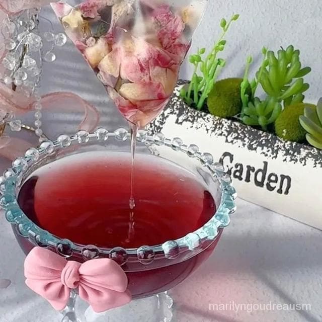 蘋果玫瑰荷葉茶花茶水果茶女神茶顔裝組閤獨立包裝抖音衕款