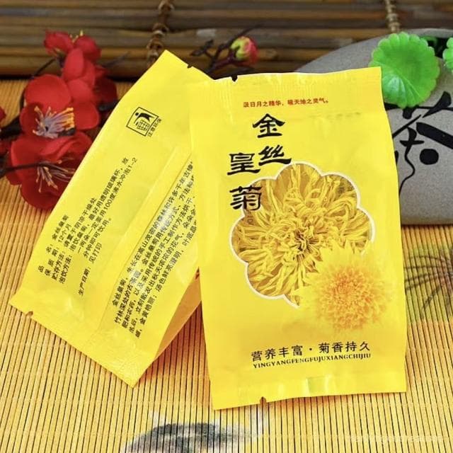菊花茶金絲皇菊一朵一杯大朵黃菊花獨立便攜菊花草茶葉批髮金絲菊