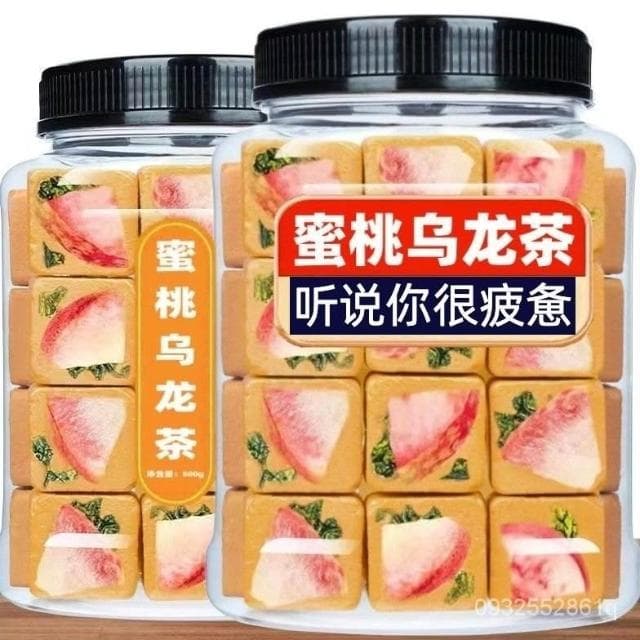 阿四嫂    蜜桃烏龍蜂蜜冰糖獨立裝凍乾果茶水蜜桃混閤型沖泡水果茶女生零食