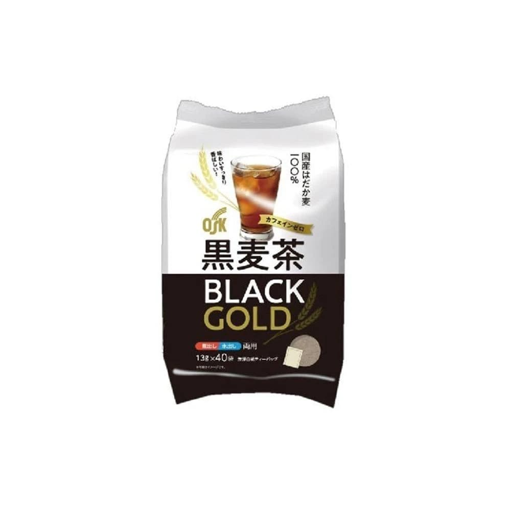 +爆買日本+小谷穀粉 OSK 黑麥茶 BLACK GOLD 40袋入 日本麥茶 國產裸麥 無咖啡因 可冷沖熱泡 日本原裝