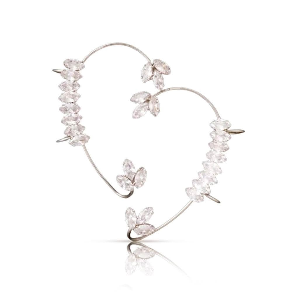 耳掛式耳環 耳掛 耳骨夾 超閃鑲鑽蝴蝶耳夾 一體耳飾 蝴蝶耳夾 無耳洞耳夾 夾式耳環 造型耳掛 一體式耳環 耳掛耳環