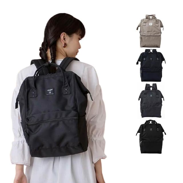 【anello】旗艦店限定版 新款2代R系列 防潑水強化 口金後背包Regular ASS003Z