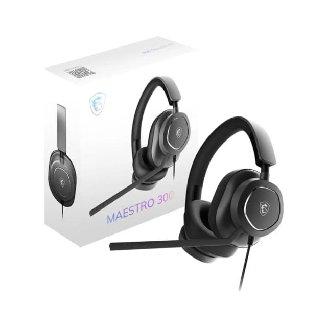【MSI 微星】MAESTRO 300 有線電競耳機 透氣網布 輕量化設計 多平台相容 有線耳機 電競耳機 遊戲耳機