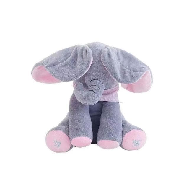 台灣公司貨親子玩具 毛絨布偶玩具 躲貓貓唱歌大象公仔 寶寶安撫玩具 早教互動玩具 寶寶生日禮物週歲禮物 送小朋友禮物