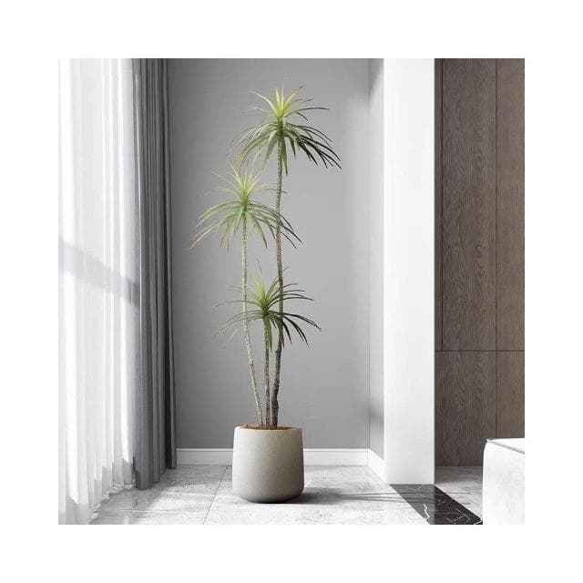 免運 輕奢仿生綠植千年木 客廳裝飾盆栽 仿生植物 仿生假花 龍血樹 綠植造景 客廳裝飾 客廳沙發邊盆景