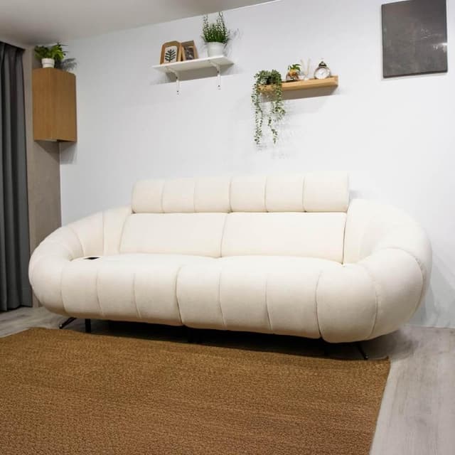 【坐又銘】妮娜Nina電動沙發-珍珠白(USB插孔/藍芽音響/製冷系統/語音提示)