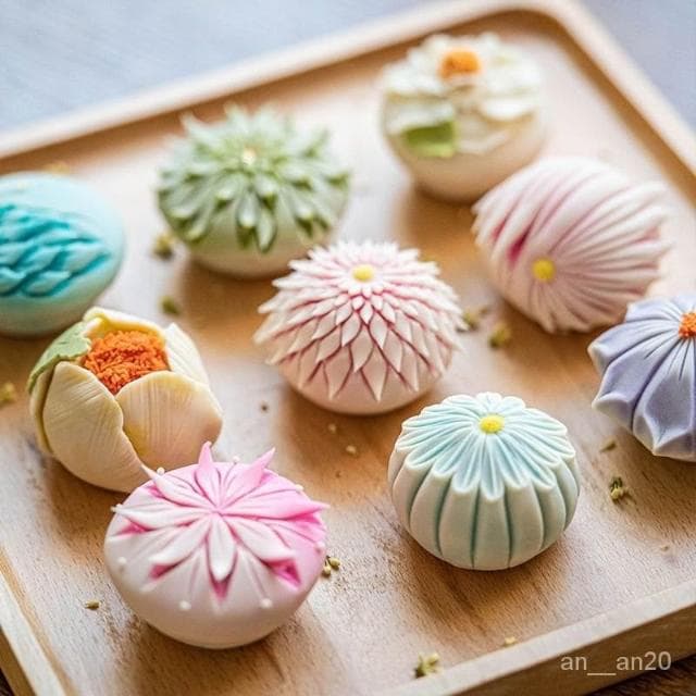 中式糕點古代宋代結婚訂婚擺臺喜餅糕點和果子茶點點心伴手送禮