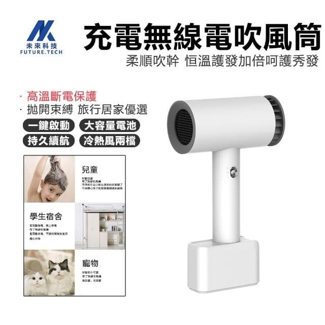 【Future Tech 未來科技】美術吹風機 冷熱風可調 恆溫熱風 美術聯考專用 風幹 機 吹畫機 小巧便攜