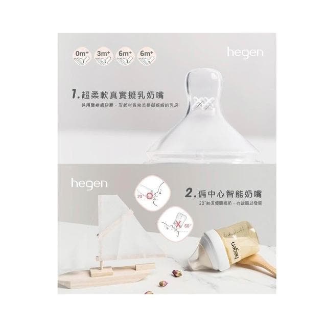 【hegen】贈韓國ENBLANC濕巾 新加坡hegen 祝賀新生經典奶瓶安心禮(3款)贈紙袋 新生禮盒 小金奶瓶-miffybaby