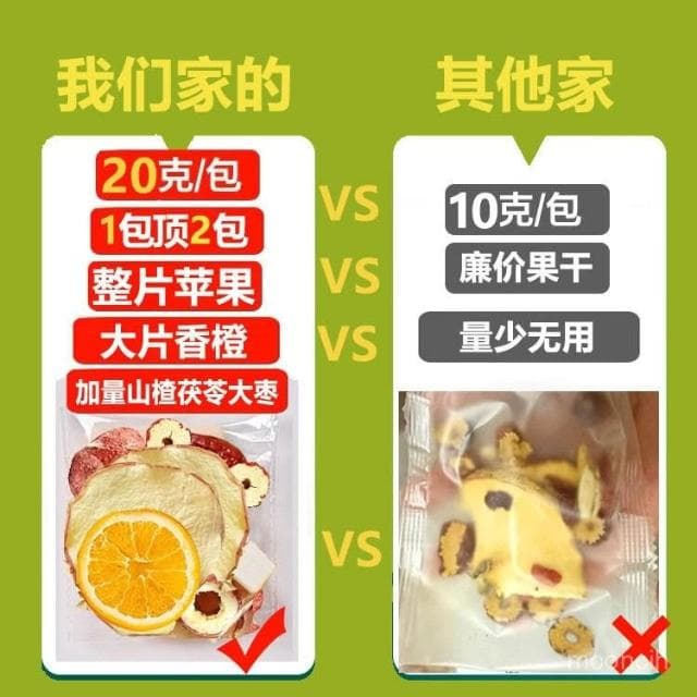 富富甄選 果茶蘋果山楂颳颳茶橙子紅棗組閤茶女生泡水喝