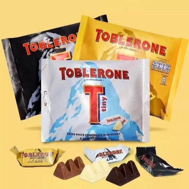 HanNaMiChan瑞士進口Toblerone三角巧克力黑巧牛奶白巧迷你獨立袋裝喜糖200g