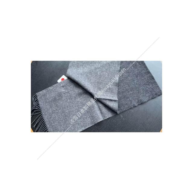 【Awayuki】日本製 圍巾_羊毛雙面圍巾_深灰色&淺灰色(30×150cm) cashmere 日本圍巾 喀什米爾圍巾 羊毛圍巾