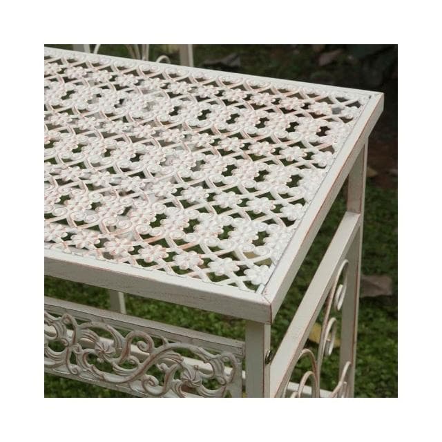 复古铁艺花架 阳台置物架 落地式多层花盆架 户外庭院别墅花园装饰 美式復古鐵藝花盆架多層花架 花盆架 盆栽架 多肉植物架