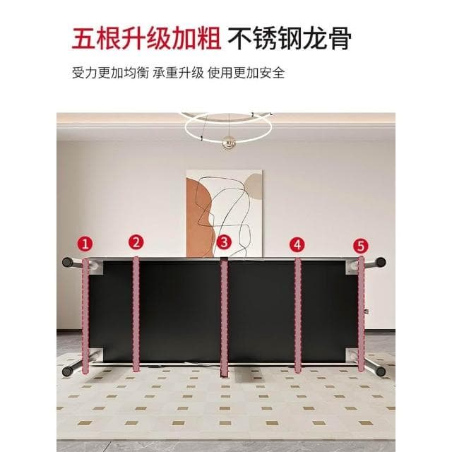 不銹鋼折疊美容床按摩床理療床可攜式手提針灸推拿床紋繡美體床