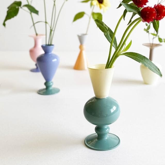 【日本 amabro】  TWO TONE 迷你雙色花瓶 花器 擴香瓶 風格擺飾