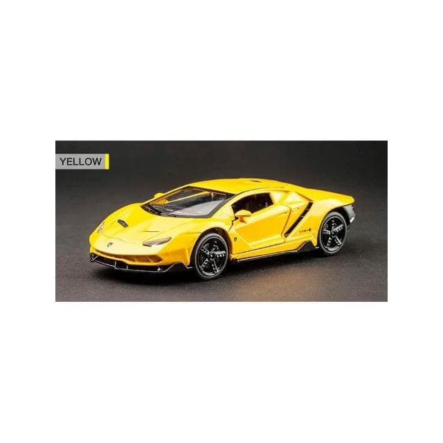 【Bello Life】合金回力車藍寶堅尼跑車 聲光合金車盒裝汽車模型玩具男孩生日聖誕禮物
