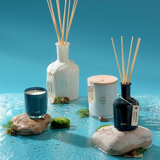 【LALINE】礦物之鑰香氛蠟燭擴香組 110ml / 70g