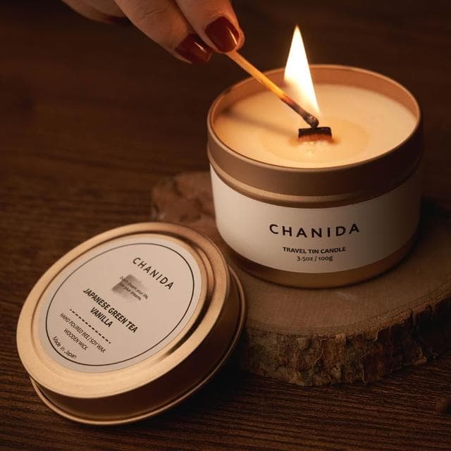 【CHANIDA 香妮達】沾沾生活DipDipLife |CHANIDA｜旅行錫罐蠟燭｜白茶．桂花