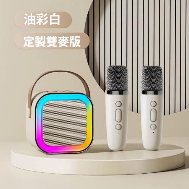 K12藍牙音響一體機  迷你無線藍牙 蓝牙音响歌麦点歌 卡拉斜邊式藍牙機