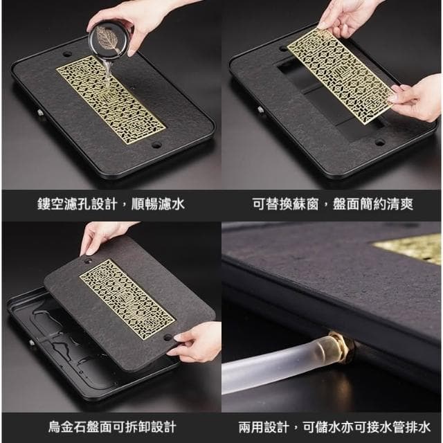 木葉盞 功夫茶具套裝 整套陶瓷茶具 辦公室茶具 會客懶人石磨自動茶具