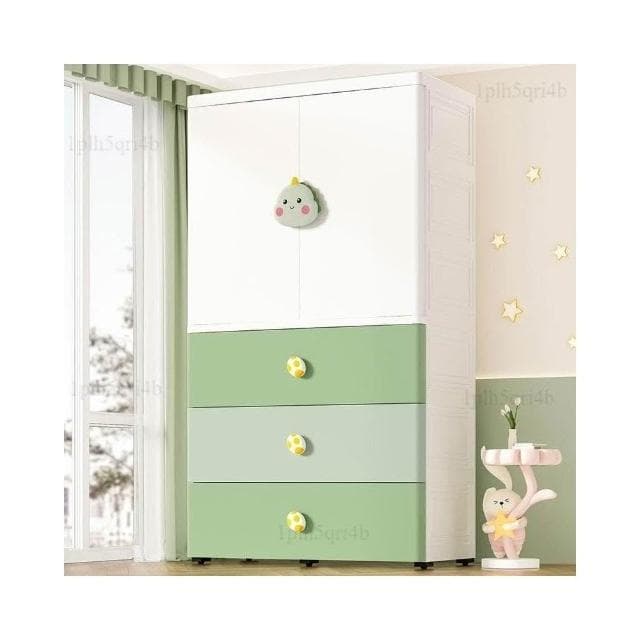 75cm特大加厚 兒童衣櫃寶寶衣服收納櫃塑料家用多層嬰兒小衣櫥 收納櫃 收納箱 收納架附鎖 收納櫃 置物櫃 收納箱