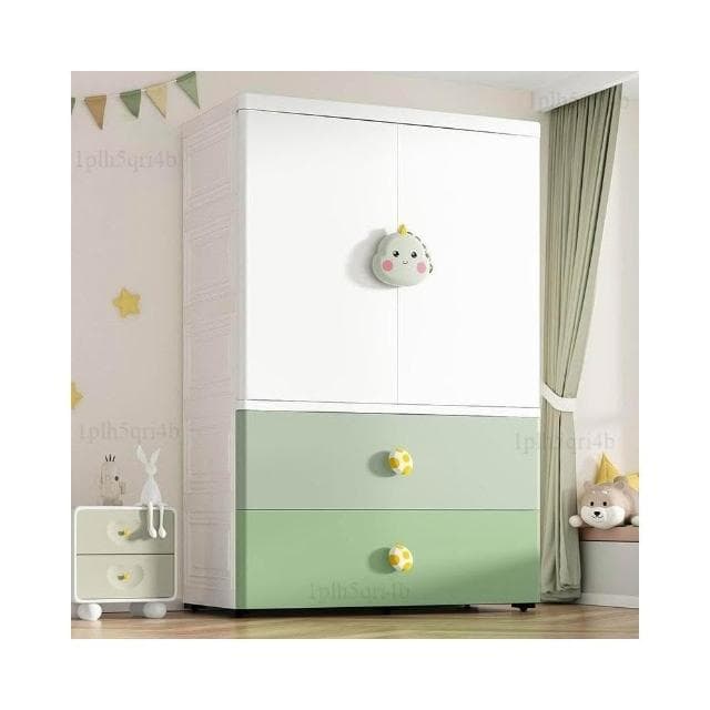 75cm特大加厚 兒童衣櫃寶寶衣服收納櫃塑料家用多層嬰兒小衣櫥 收納櫃 收納箱 收納架附鎖 收納櫃 置物櫃 收納箱