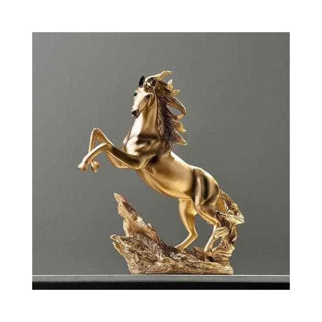 新中式馬到成功擺件 博古架擺件 輕奢客廳酒櫃裝飾品 家居桌面擺飾 辦公室書櫃裝飾 喬遷開業禮物