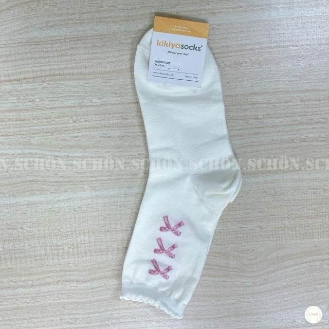 【SCHON】SCHÖN韓國襪子-蝴蝶結【官方直營】 襪子 韓國襪子 韓國襪 小狗襪子 禮物 可愛交換禮物 韓系襪子 流行款式