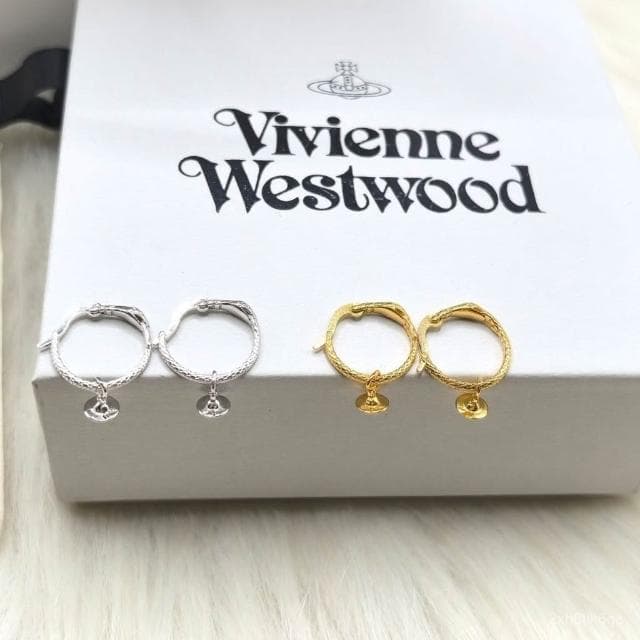  Vivienne Westwood蛇年限定款 小蛇orb土星耳圈耳環女 輕奢時尚星球耳墜