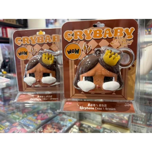 【POPMART 泡泡瑪特】CRYBABY SHINY SHINY系列-耳機包 可愛耳機包禮物 裝飾 吊飾 掛飾 全新 哭娃 