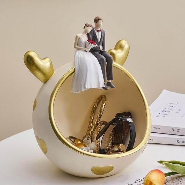 輕奢鑰匙收納 訂婚小禮物 居家裝鈅匙收納飾品 結婚訂婚禮物玄關擺件送新娘人的閨蜜朋友鈅匙收納 高級實用裝飾品