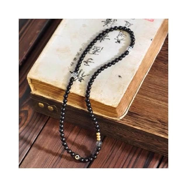 【開運堂】現貨 6mm紫檀木+天然灰月光多圈復古手串新中式國潮綠檀串珠手鍊天珠灰月光手飾