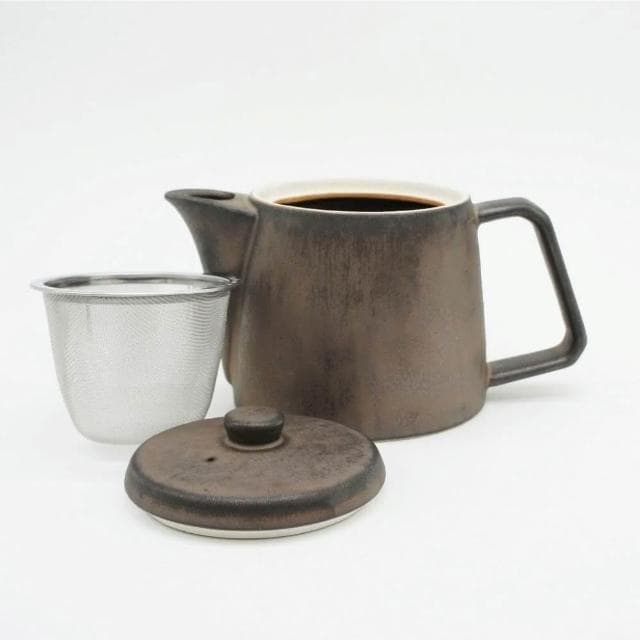 ［拾憩］Ancient Pottery 復古質感茶壺 500ml 附濾網(優雅氛圍 下午茶 奶茶 泡茶 茶具 陶瓷)