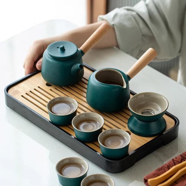 高質感大全配茶具禮盒 ( 茶具組 茶壺 茶杯 旅行茶具 泡茶組 茶具套裝 茶具 禮物 中秋送禮)