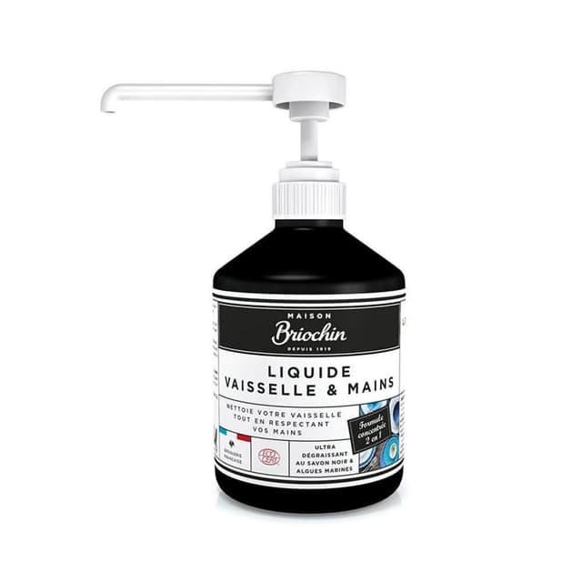 Maison Briochin 黑牌碧歐馨 護手洗碗精 500ml (碗盤清潔/黑皂液/去污/去油漬/有機認證)