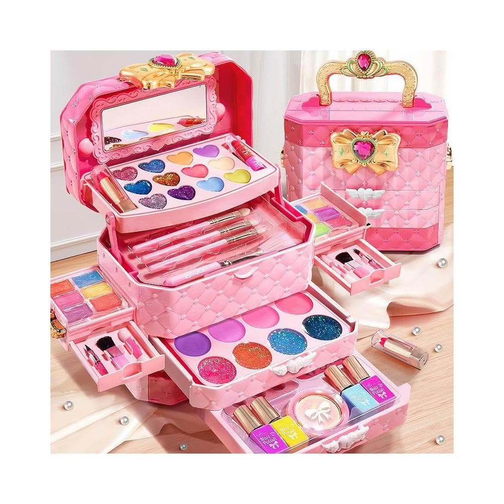 音樂兒童化妝品手提箱玩具套裝小女孩生日禮物小公主彩妝盒指甲油