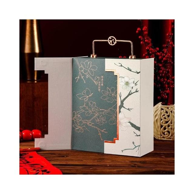 新款國風手提禮盒高級感節日包裝盒結婚回禮喜慶禮品盒伴手禮盒