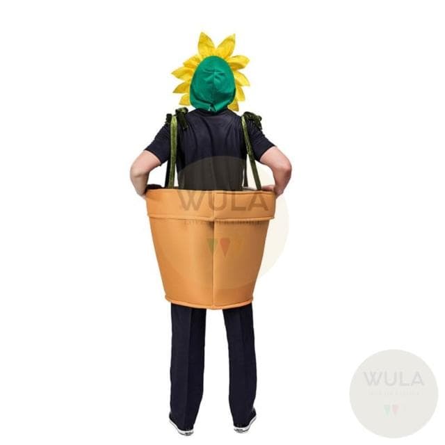搞笑向日葵裝  WULA烏拉 向日葵盆栽裝 植物主題服裝 盆栽服 萬聖節搞怪頭套 花服裝 植物裝