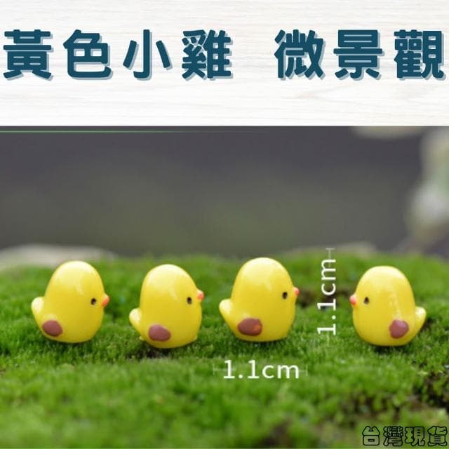 沐晨植物園｜黃色小雞 迷你小雞 微景觀裝飾 微景觀擺件 多肉裝飾 盆栽裝飾 微景觀配件 公仔 迷你園藝