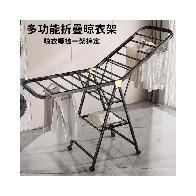 家用落地曬被子架 臥室陽台曬衣架 室內嬰兒涼曬掛衣桿 碳鋼掛衣桿 曬衣桿
