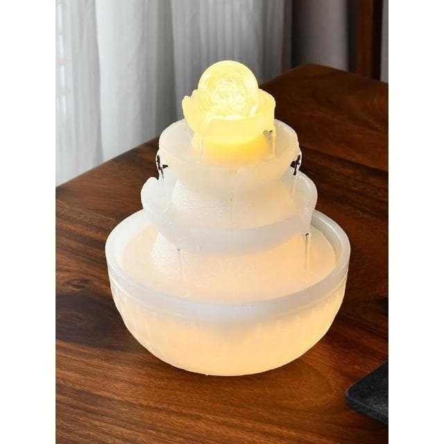 中式桌面流水擺件迴圈水景辦公家居風水輪裝飾品開業喬遷招財禮品