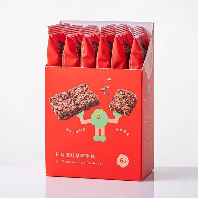 【GRANOLA GAGA 穀卡卡】燕麥棒26gx6入盒裝 (日月潭紅茶;蛋白棒/營養棒/能量棒/高纖低卡/健康點心)