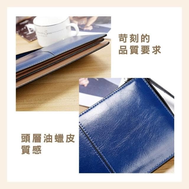 〈拜雅齊BYC〉 新款韓版拉鍊錢包(女長款手拿包 女式多卡位錢夾 多功能腕帶錢包 長皮夾 皮亮面長夾 手拎小包)