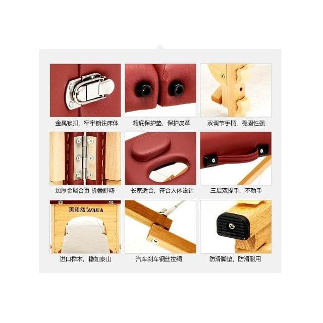 美知然原始點折疊按摩床 推拿床可攜式手提家用中醫理療床艾灸SPA