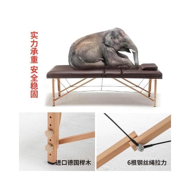 美諾然折疊美容床胸洞按摩推拿理療針灸美體床家用艾灸手提式紋繡