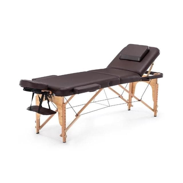 新款原始點折疊按摩床推拿床美容理療紋繡床家用可攜式手提簡易床