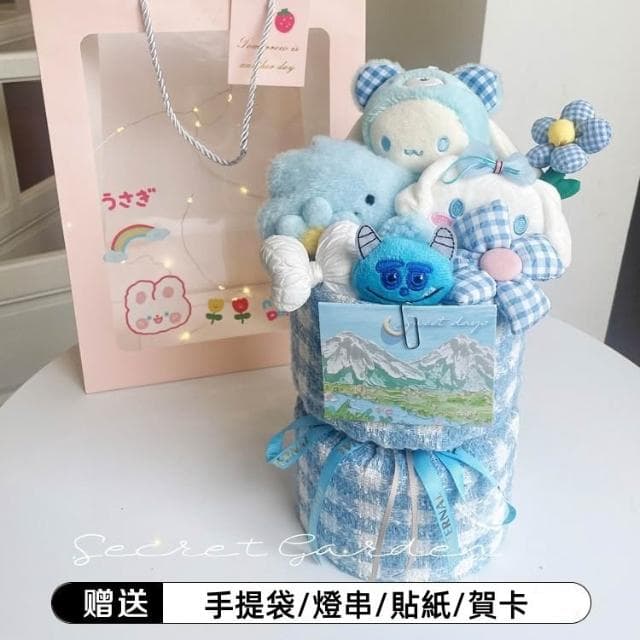 【台灣現貨】畢業花束 可愛娃娃花束 情人節母親節通用禮物 送女友閨蜜媽媽都適合
