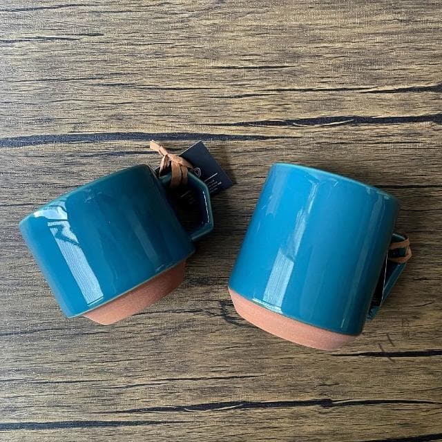 ［拾憩］日本 CHIPS Mug 馬克杯-藍綠色 280/380ml 美濃燒 水杯 咖啡杯 茶杯 杯子 生日禮物 入厝