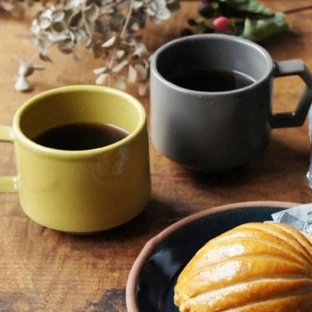 ［拾憩］日本 CHIPS 馬克杯-芥末黃 280ml/380ml 美濃燒 水杯 咖啡杯 對杯 茶杯 生日 禮物 黃色