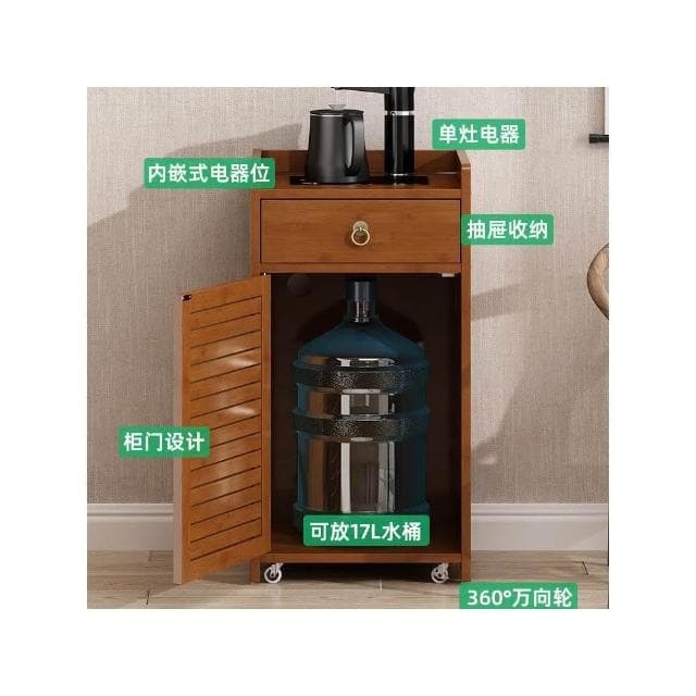 移動茶臺茶吧機邊櫃櫃子一體燒水壺茶水櫃茶具茶櫃小茶桌餐邊批發y77